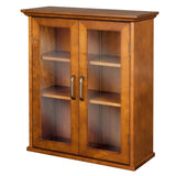 Teamson Home Avery 20.5-in x 24-in x 8.5-in Oil Oak Bathroom Wall Cabinet