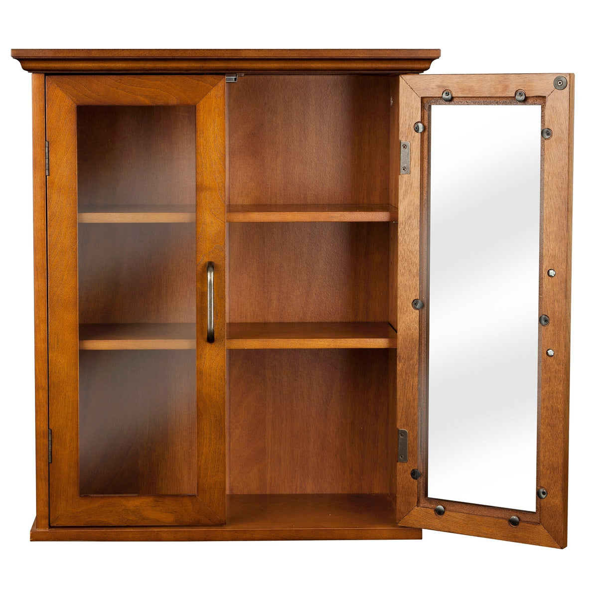 Teamson Home Avery 20.5-in x 24-in x 8.5-in Oil Oak Bathroom Wall Cabinet