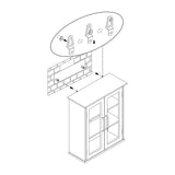 Teamson Home Avery 20.5-in x 24-in x 8.5-in Oil Oak Bathroom Wall Cabinet