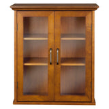 Teamson Home Avery 20.5-in x 24-in x 8.5-in Oil Oak Bathroom Wall Cabinet