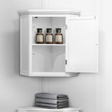 Teamson Home Glancy 22.5-in x 24-in x 15-in White Bathroom Wall Cabinet