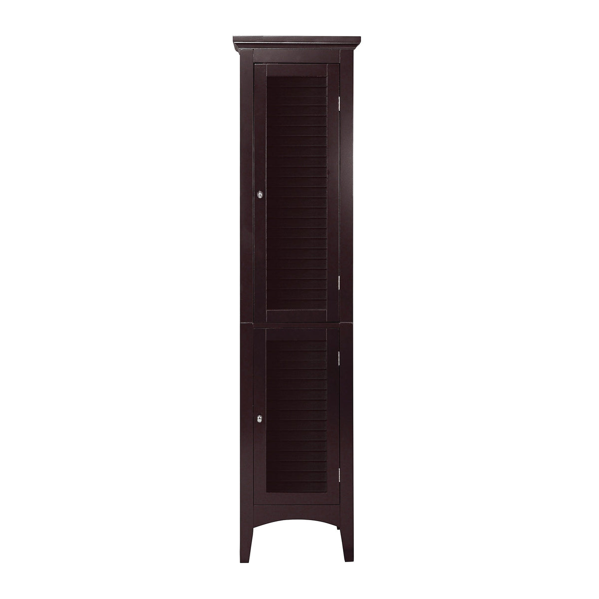 Teamson Home Glancy 15-in x 63-in x 13-in Dark Espresso Freestanding Linen Cabinet