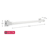Delta 24-in Polished Chrome Wall Mount Grab Bar, 300-lb Capacity