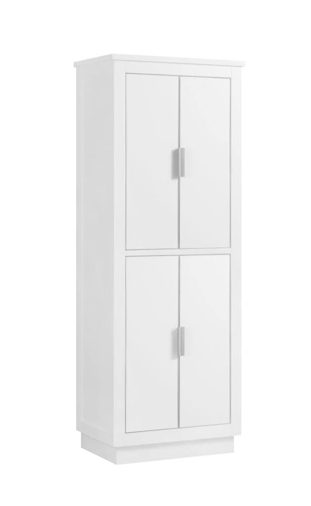 Avanity Allie/Austen 24-in x 65-in x 16-in White Wood Freestanding Corner Linen Cabinet