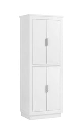 Avanity Allie/Austen 24-in x 65-in x 16-in White Wood Freestanding Corner Linen Cabinet