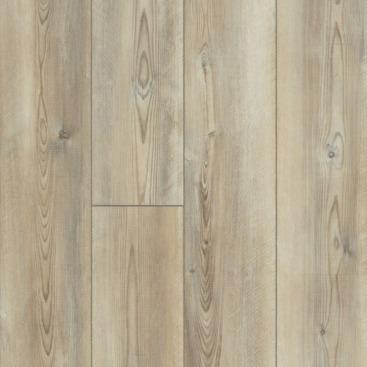 Shaw (Sample) Prismatic Plus Glacier Pine Gray Wood Look 20-mil Waterproof Interlocking or Glue Down Luxury Vinyl Plank