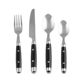 Jubilee Red 16-Piece 18/0 Stainless Steel Flatware Set (Service for 4)