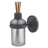 Allied Brass Que New Matte Gray Wall-Mounted Reed Diffuser Holder – Solid Brass with Removable Glass