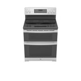 GE 30 in. 6.6 cu. ft. Double Oven Electric Range with Steam-Cleaning Convection Oven in Stainless Steel
