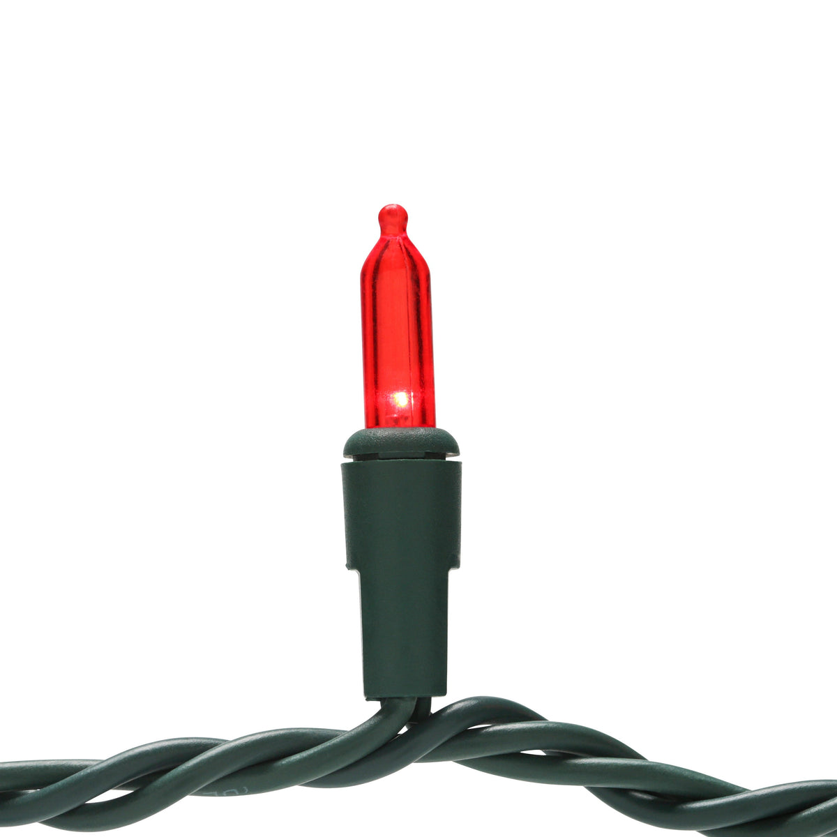GE StayBright 100-Count 24.7-ft Red LED Plug-In Christmas String Lights