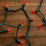 GE StayBright 100-Count 24.7-ft Red LED Plug-In Christmas String Lights