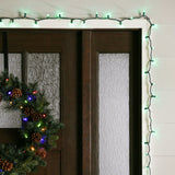 GE StayBright 100-Count 24.7-ft Green LED Plug-In Christmas String Lights