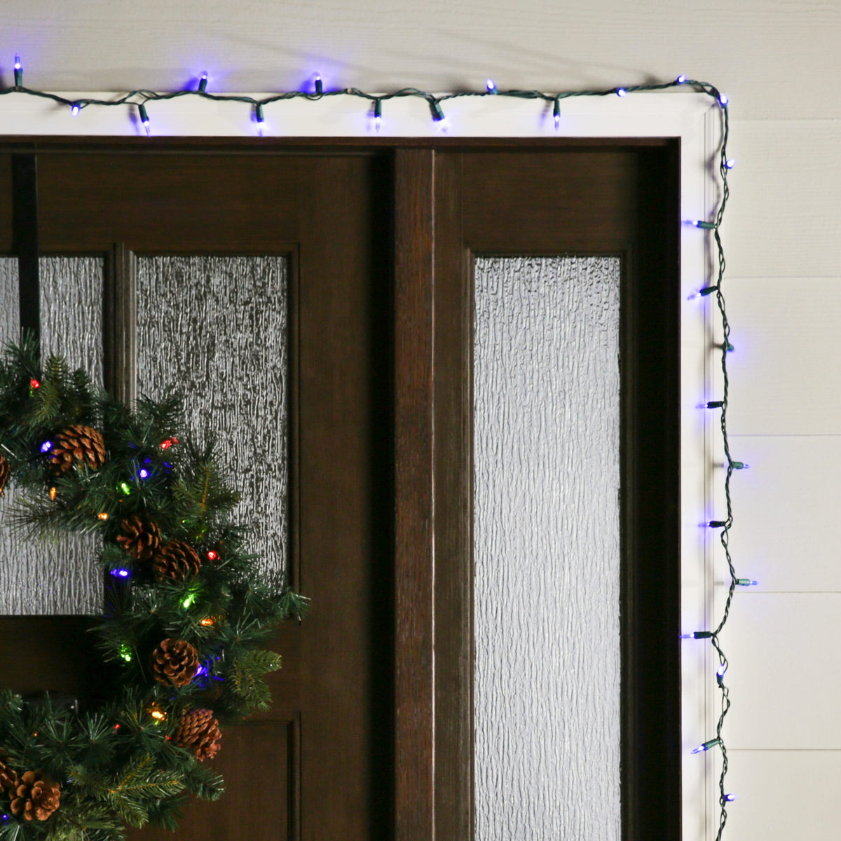 GE StayBright 100-Count 24.7-ft Blue LED Plug-In Christmas String Lights
