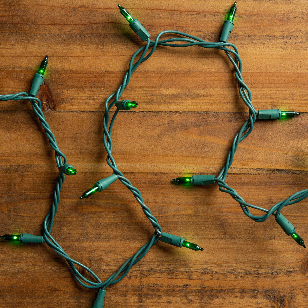 GE String-A-Long 100-Count 20.6-ft Green Incandescent Plug-In Christmas String Lights