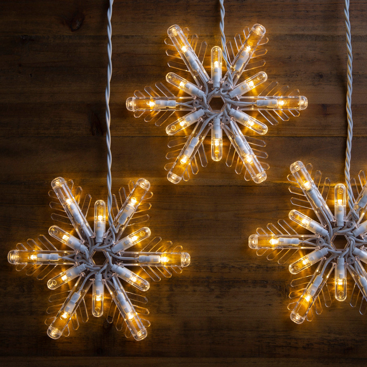 GE Color Choice 96-Count Multi-function Color-Changing Mini LED Plug-In Christmas Icicle Lights (Snowflake, 8-Count, 7-ft)
