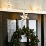 GE Color Choice 96-Count Multi-function Color-Changing Mini LED Plug-In Christmas Icicle Lights (Snowflake, 8-Count, 7-ft)