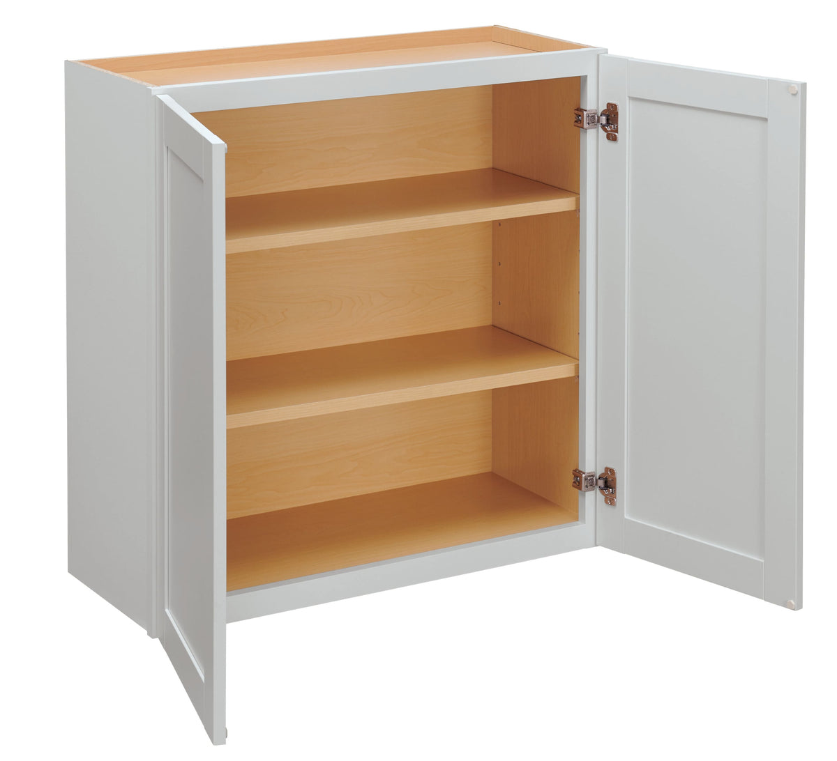 Diamond NOW Arcadia 30-in W x 36-in H x 12-in D White Wall Fully Assembled Cabinet (Recessed Panel Shaker Door Style)