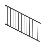 Deckorators Classic aluminum Matte Black Aluminum Deck Stair Rail Kit