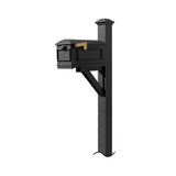 Westhaven White Post Mounted Non-Locking Cast Aluminum Mailbox System - Super Arbor