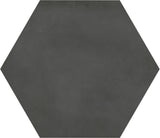 Satori Nouveau Nero 7-in x 8-in Matte Porcelain Encaustic Hexagon Floor and Wall Tile (0.28-sq. ft/ Piece)