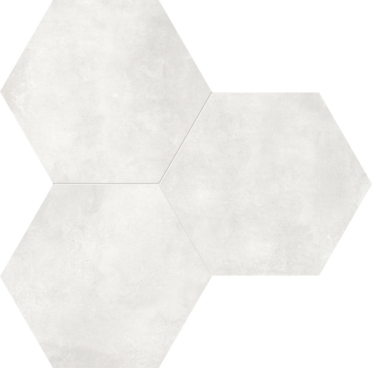Satori Nouveau Crema Hexagon 7-in x 7-in Matte Porcelain Encaustic Floor and Wall Tile