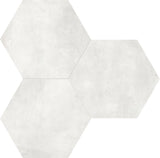 Satori Nouveau Crema Hexagon 7-in x 7-in Matte Porcelain Encaustic Floor and Wall Tile