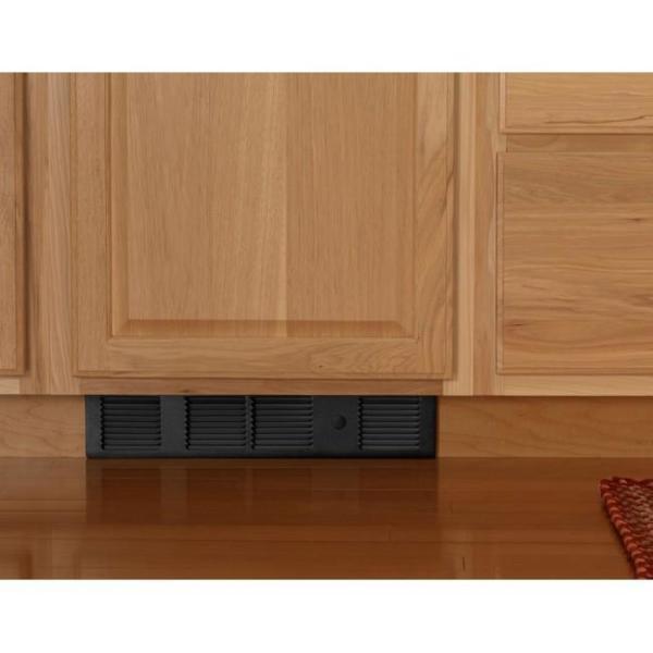 Perfectoe 1,000-Watt 120-Volt Fan-Forced Under-Cabinet Electric Heater in Black - Super Arbor