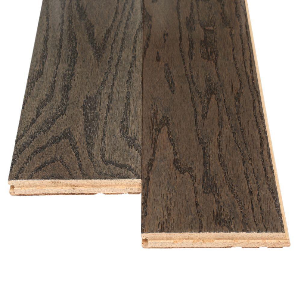 Bruce American Originals Coastal Gray Oak 3/4 in. T x 5 in. W x Varying L Solid Hardwood Flooring (23.5 sq. ft./case) - Super Arbor