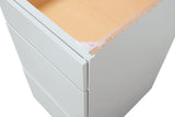 Diamond NOW Arcadia 18-in W x 35-in H x 23.75-in D White 3-Drawer Base Fully Assembled Cabinet (Recessed Panel Shaker Style)