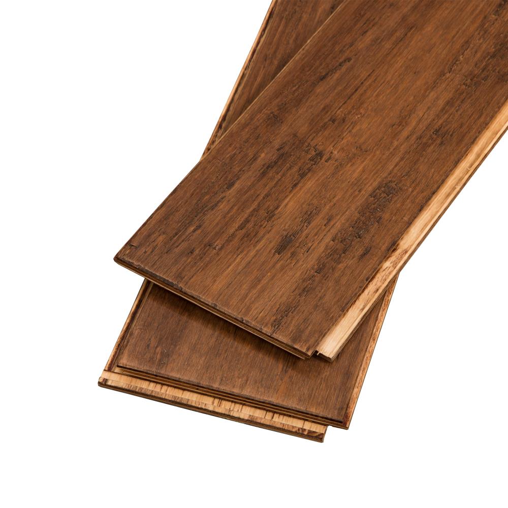 Cali Bamboo Fossilized 5.31-in Bourbon Barrel Bamboo Distressed Engineered Hardwood Flooring (21.5-sq ft)