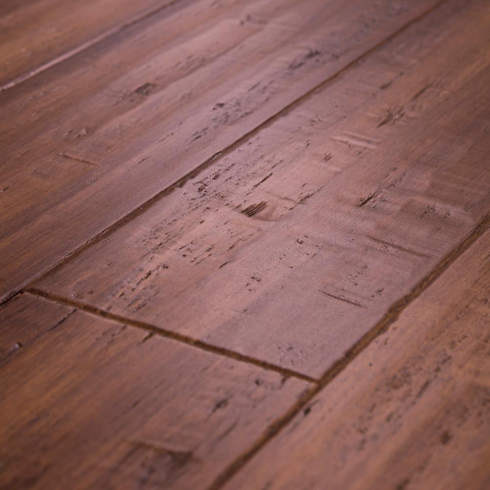 Cali Bamboo Fossilized 5.31-in Bourbon Barrel Bamboo Distressed Engineered Hardwood Flooring (21.5-sq ft)