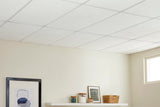 Armstrong Ceilings 48-in x 24-in Textured Contractor White Fissured Drop Acoustic Ceiling Tiles, 4-Pack (15/16-in Grid)