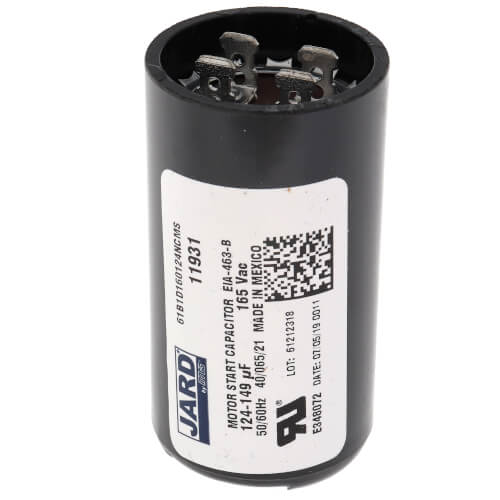 Jard 11931 capacitor - front view (Type: Capacitor; Voltage: 165v)