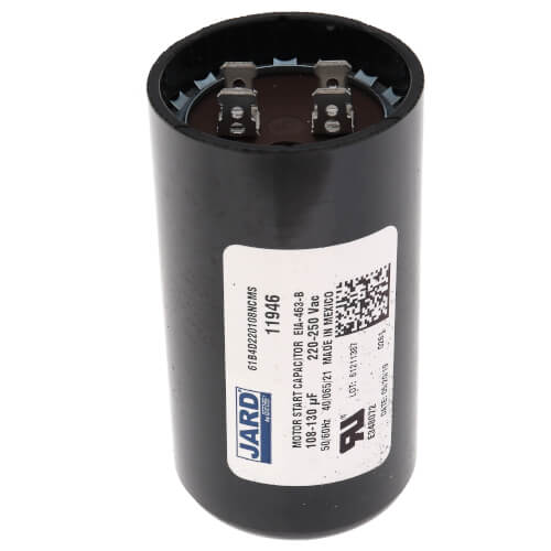 Jard 11946 capacitor - front view (Type: Capacitor; Voltage: 220/250V)