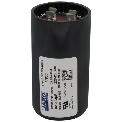 Jard 11950 capacitor - front view (Type: Capacitor; Voltage: 220/250V)