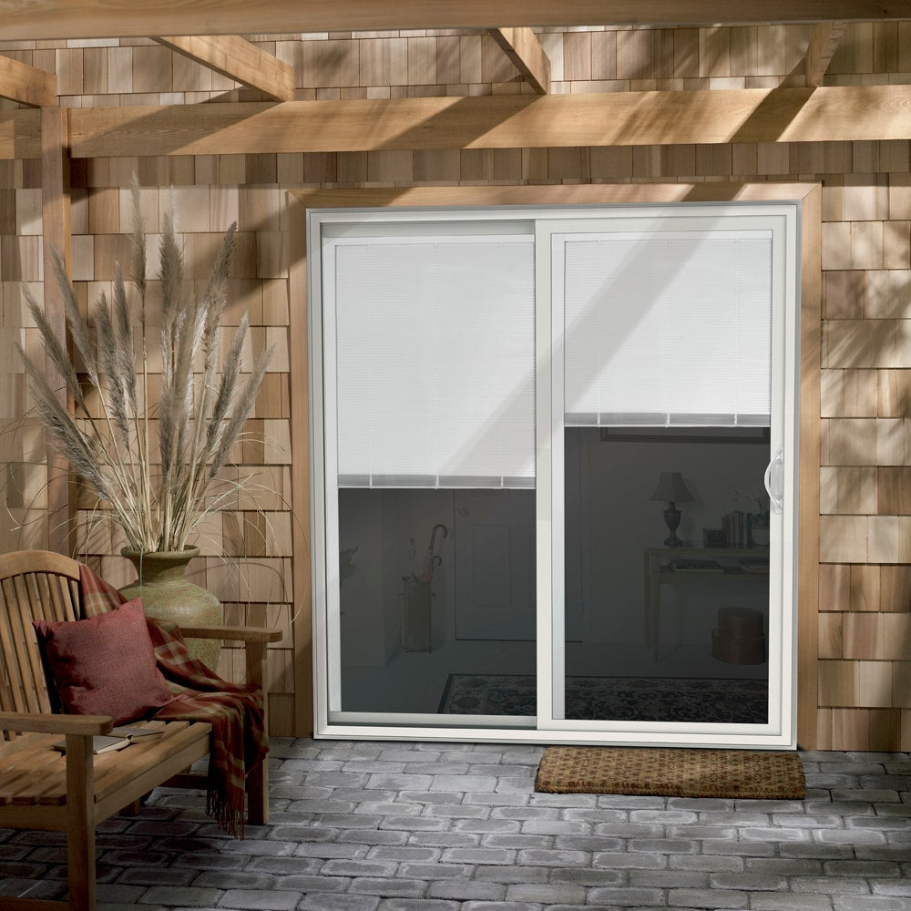 JELD-WEN 72-in x 80-in Vinyl Sliding, Right-hand sliding – installed room view