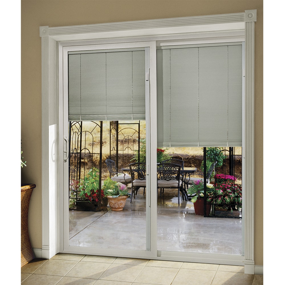 JELD-WEN 72-in x 80-in Vinyl Sliding, Right-hand sliding – installed room view