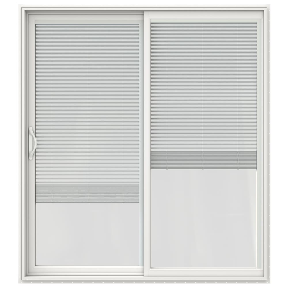 JELD-WEN 96-in x 80-in Vinyl Sliding, Left-hand sliding – primary product view