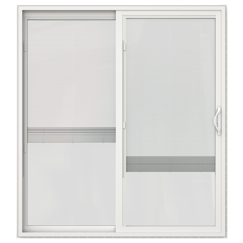 JELD-WEN 96-in x 80-in Vinyl Sliding, Left-hand sliding – product-only view