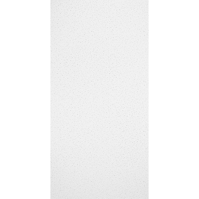 Armstrong Ceilings 4-ft x 2-ft Fine Fissured Contractor White Mineral Fiber Drop Ceiling Tile (8-Pack, 64-sq ft / Case)