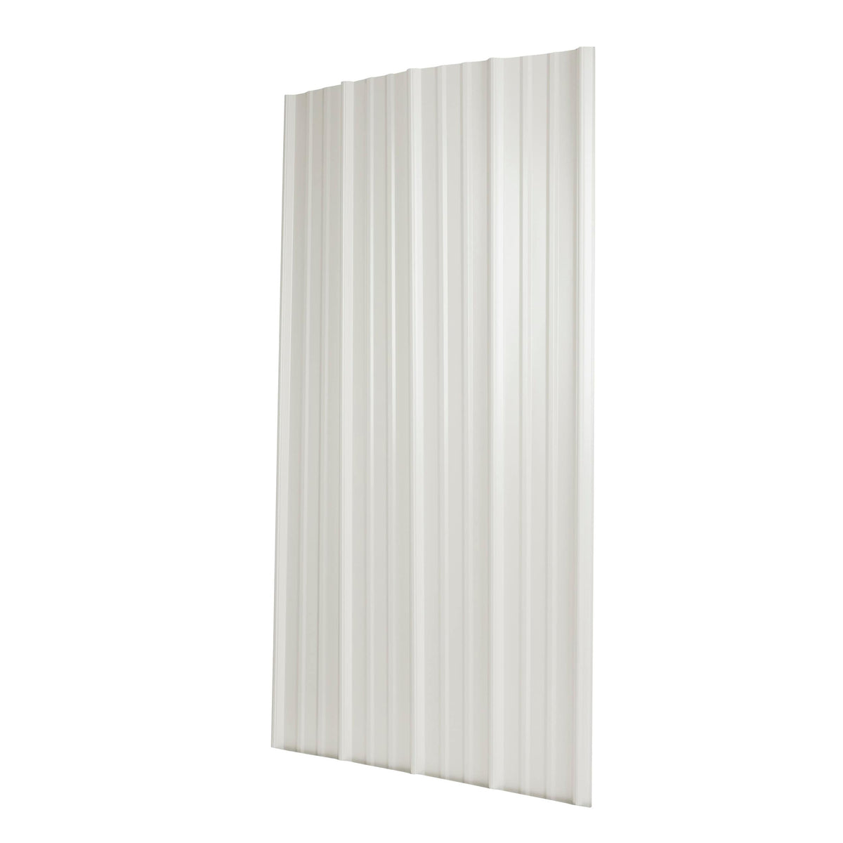 Metal Sales Classic Rib 3-ft x 8-ft White Steel Roof Panel (29-Ga, 37.5-in Coverage)