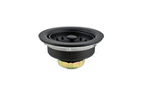 Keeney K5414BLK 4.5-in Black Plastic Rust-Resistant Kitchen Sink Strainer with Lock Mount and Basket