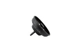 Keeney K5414BLK 4.5-in Black Plastic Rust-Resistant Kitchen Sink Strainer with Lock Mount and Basket