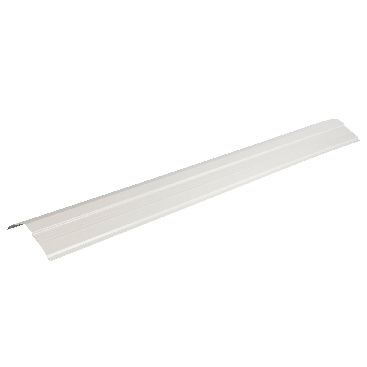 Metal Sales Universal Ridge 14-in x 126-in Steel Roof Panel Ridge Cap – White ColorFit40