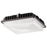 Kichler C-Series 10.25-in W Textured Architectural Bronze Outdoor Flush Mount Light
