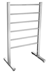 ANZZI Riposte Series 6-Bar Polished Chrome Plug-In Freestanding Towel Warmer, 21.85 x 13.98 x 35.24 in