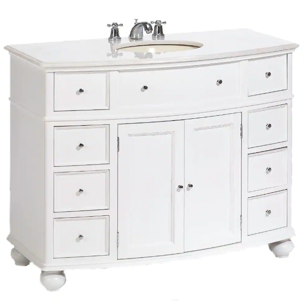 Bordeux 54 in. x 29.5 in. Soaking Bathtub with Center Drain in White/Polished Chrome
