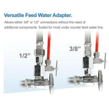 Essence 75 GPD 7-Stage Reverse Osmosis Water Filtration System with Alkaline Mineral pH+ and UV Ultra-Violet Sterilizer