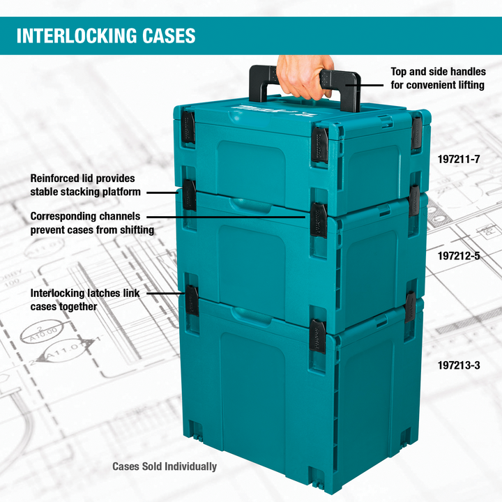 Makita 15.5 in. Medium Interlocking Tool Box (MAKPAC)