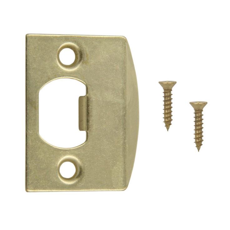 Satin Nickel Latch Strike (2 per Pack)